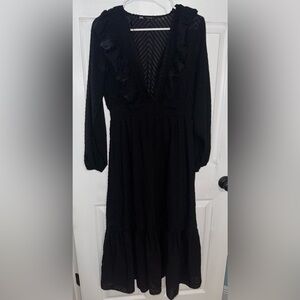 Zara black maxi dress